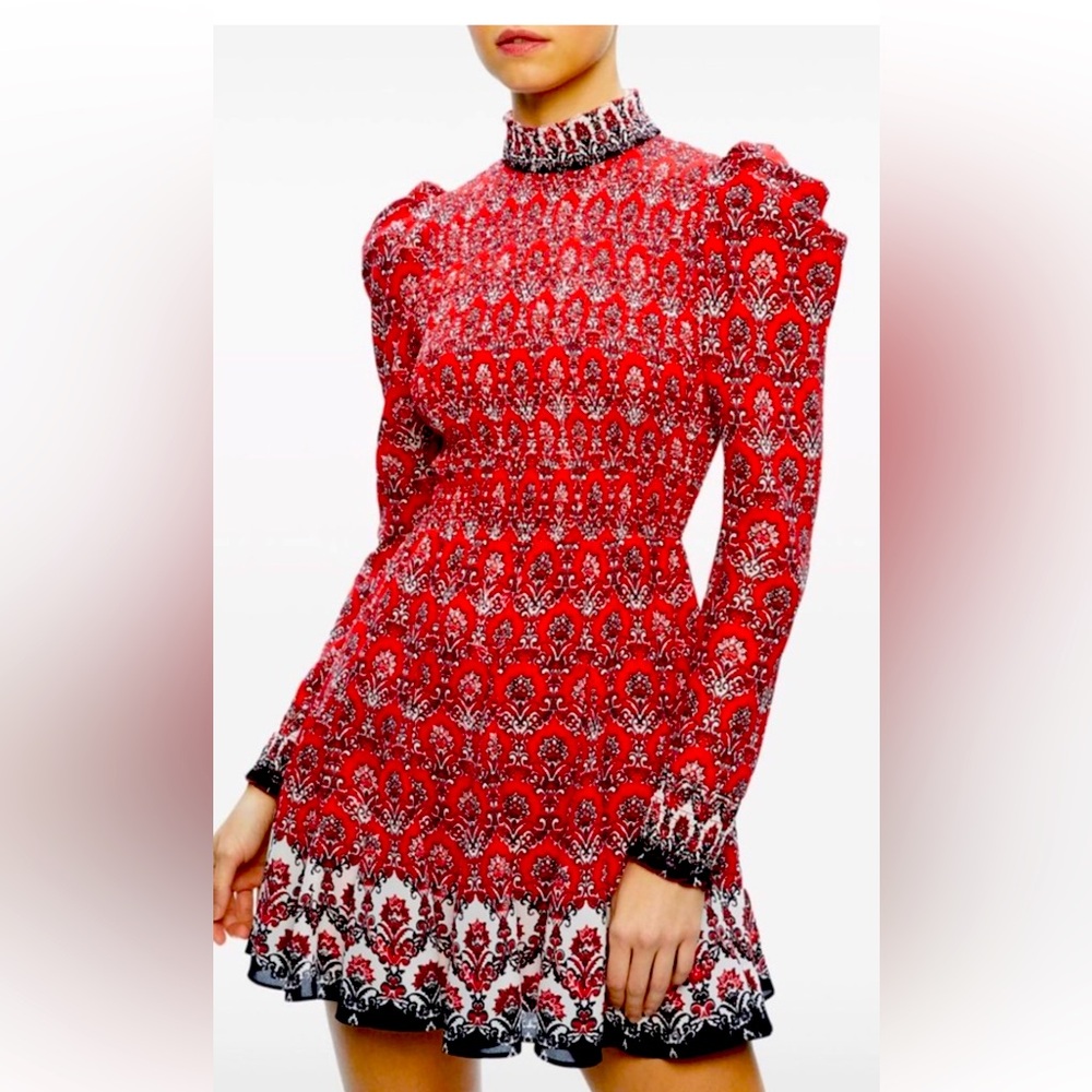 Alice + Olivia Elvira Smoked Mini Dress
Orig  price 550